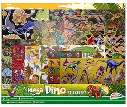 Grafix Set di Adesivi Dinosauro - 500 pezzi - Mega Stickerset per bambini