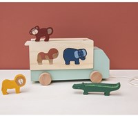 Trixie giocattolo in legno - camion degli animali - camion FSC con animali per bambini-3