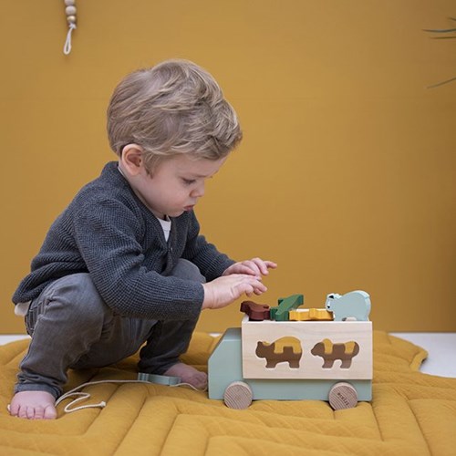 Trixie giocattolo in legno - camion degli animali - camion FSC con animali per bambini-2