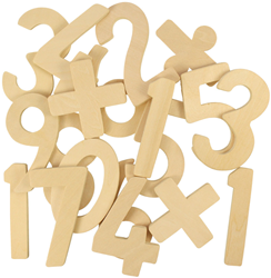 BigJigs sagome in legno 123 - giocattolo educativo per disegnare