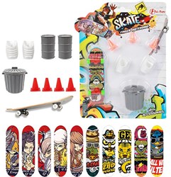 Toi-Toys Skate Finger Skateboard con accessori e stampa cool