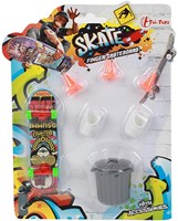 Toi-Toys Skate Finger Skateboard con accessori e stampa cool-3