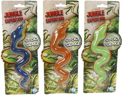 Giocattolo serpente appiccicoso stretchy - serpente adesivo plastica assortito