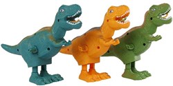 Johntoy T-Rex giocattolo a carica - dinosauro che cammina in esposizione