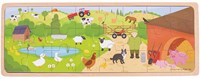 BigJigs puzzle in legno fattoria - giocattolo educativo per bambini