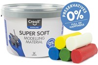 Creall pasta modellabile supersoft 5 colori 1750gr - set creativo