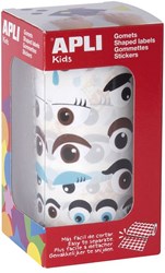 APLI Kids set di adesivi occhi multicolore metallici per lavoretti creativi
