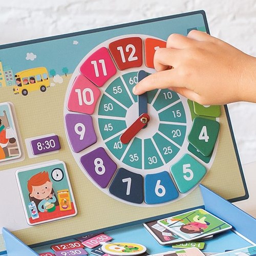 APLI Kids gioco magnetico imparare l'orologio giocattolo educativo orologio-2