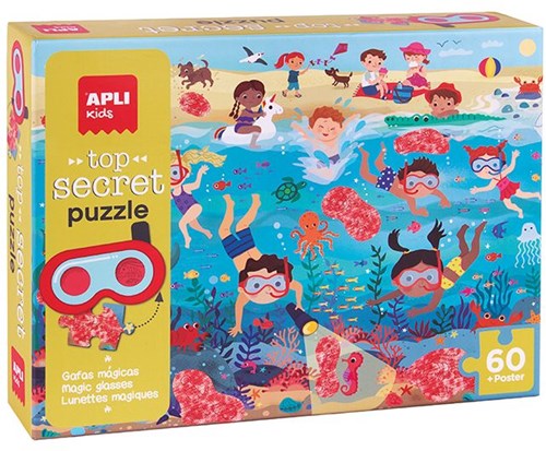 APLI Kids APLI - Puzzle Top Secret Strand (60 pezzi)