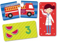 APLI Kids set puzzle - veicoli, numeri e mestieri - giocattolo educativo-2