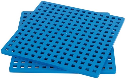 Plus-Plus base blu per costruzioni - piastra base 12 pezzi-2