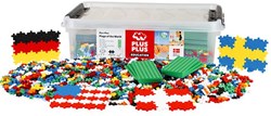 Plus-Plus giocattolo educativo bandiere del mondo multicolore per bambini