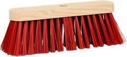 Luva scopa da strada scopa esterna legno fibra sintetica rossa 29cm pulizia