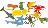 Animali oceanici giocattolo mini set figure 12 pezzi plastica-2