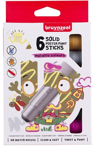 Bruynzeel 6 Bruynz. Vernice in stick per poster in metallo.60159206-2