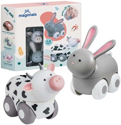 Clics giocattolo magnetico animali della fattoria Magimals Wheely Farm Box 6 pezzi