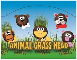 Amici dell’erba cura animali feltro marrone gioco prato bambini