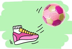 Pallone da calcio metallizzato rosa 15cm palla glitter per bambini e gioco