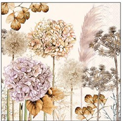 Ambiente tovaglioli carta 25x25 cm dried flowers beige autunno