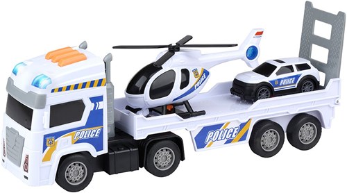 Merkloos Politie voertuigenset licht en geluid
