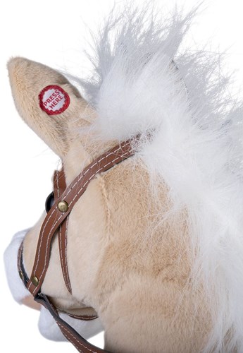 Houten Stokpaardje Beige - 95cm-3