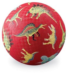 Crocodile Creek palla da gioco 18 cm dinosauro rosso per bambini