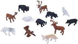 Mojo animali del bosco set di miniature 12 pezzi plastica