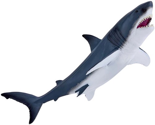Mojo giocattolo squalo bianco figura Sealife - figura realistica in plastica-3