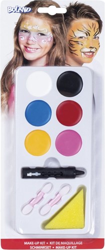 Set pittura per il viso ragazzo/ragazza a base d'acqua 45019