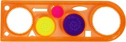 Eduplay set righello a spirale - Magic ruler modello da disegno arancione