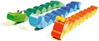 Eduplay puzzle animale in legno serpente - giocattolo colorato per bambini-3