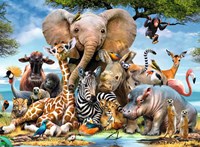 Ravensburger puzzle animali amici africani - 300 pezzi cartone-2