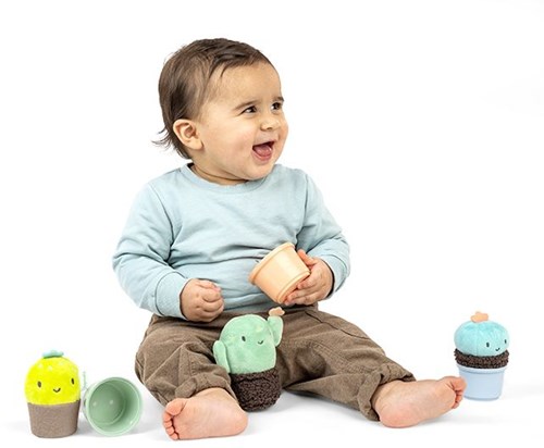 Ingenuity giocattolo per bambini Calm Springs sonagli impilabili multicolore
