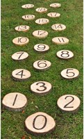 Cosy pietre numerate in legno gioco educativo da esterno 21 pezzi