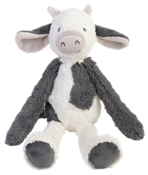 Happy Horse peluche Mucca Casper 38cm - morbido peluche bianco-nero