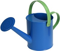 Annaffiatoio giocattolo in metallo per bambini blu per giardino e sabbiera-2
