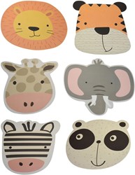 Koopman tovagliette animali set 12 pezzi per bambini - colorate e divertenti