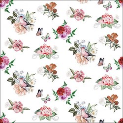 Ambiente tovaglioli Charlotte white 33cm tovaglioli di carta floreali