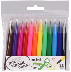 Set mini pennarelli 12 colori - pennarelli creativi per bambini
