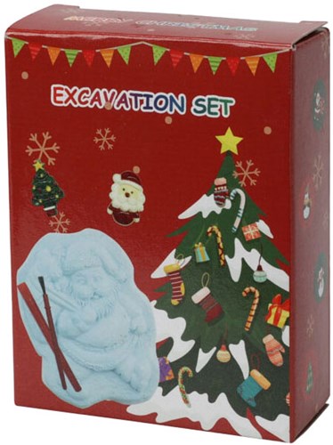 Set di scavo giocattolo di Natale caccia al tesoro con figure natalizie e accessori