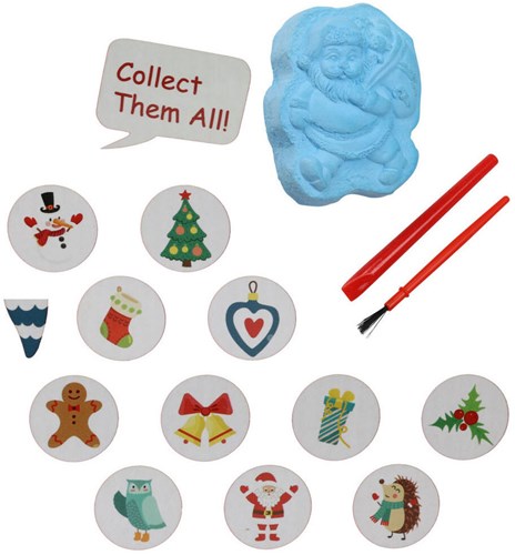 Set di scavo giocattolo di Natale caccia al tesoro con figure natalizie e accessori-2