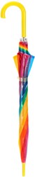 Ombrello bambini arcobaleno colorato semi-automatico 98cm ombrello
