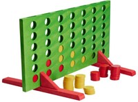 Gioco forza 4 in legno gioco da tavolo strategico multicolore-2