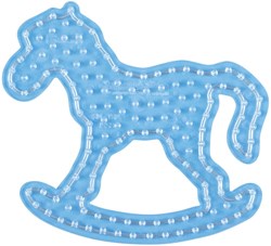 Hama Maxi perline da stirare cavalluccio a dondolo - base trasparente giocattolo