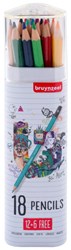Bruynzeel Bruynzeel barattolo di matite colorate 12+6 gratis