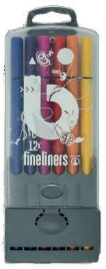 Bruynzeel Bruynzeel 12 fineliner in custodia 60241012