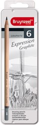 Bruynzeel set matite in grafite - matite creative 6 pezzi