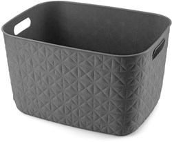 Curver cesta portaoggetti Softex Large 19L antracite - cesta plastica