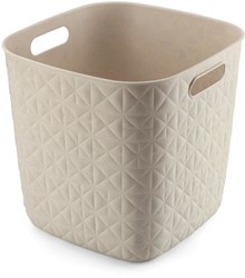 Curver cesta portaoggetti Softex Cube 15L bianco gesso - plastica sostenibile