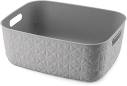 Curver cesta portaoggetti Softex 12,5L taupe - cesta in plastica per giocattoli